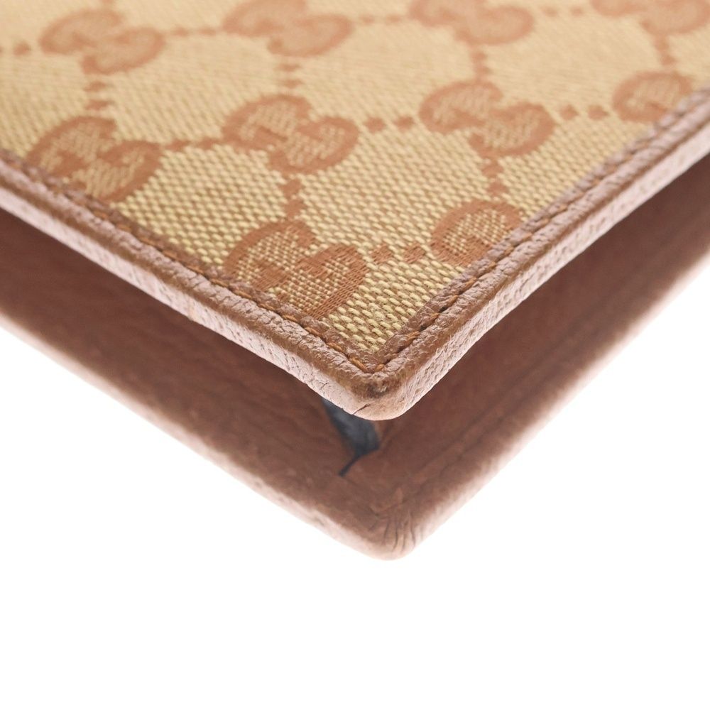 Gucci GG Canvas NY Embroidery Clutch Second Gold Beige — view 5