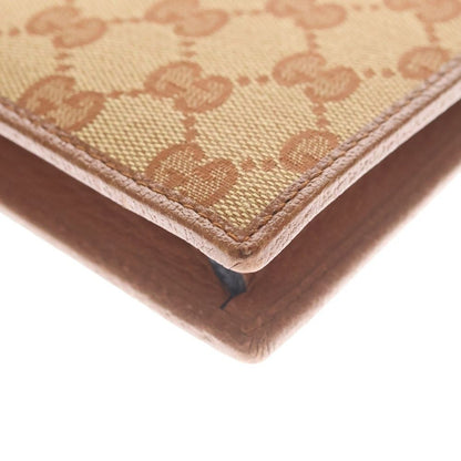 Gucci GG Canvas NY Embroidery Clutch Second Gold Beige — view 5