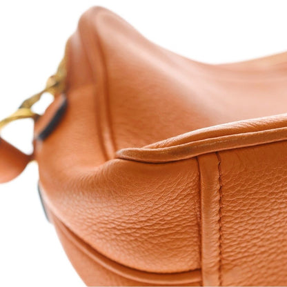 Prada Shoulder Bag Leather Orange Gold — view 5