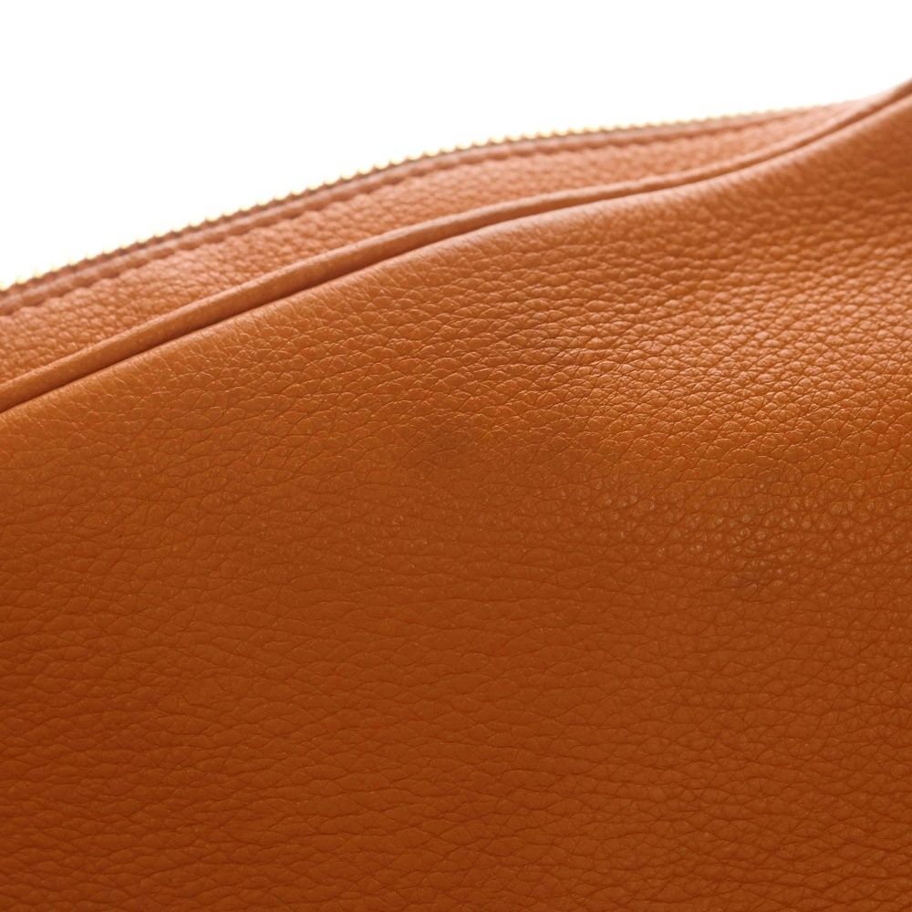Prada Shoulder Bag Leather Orange Gold — view 6