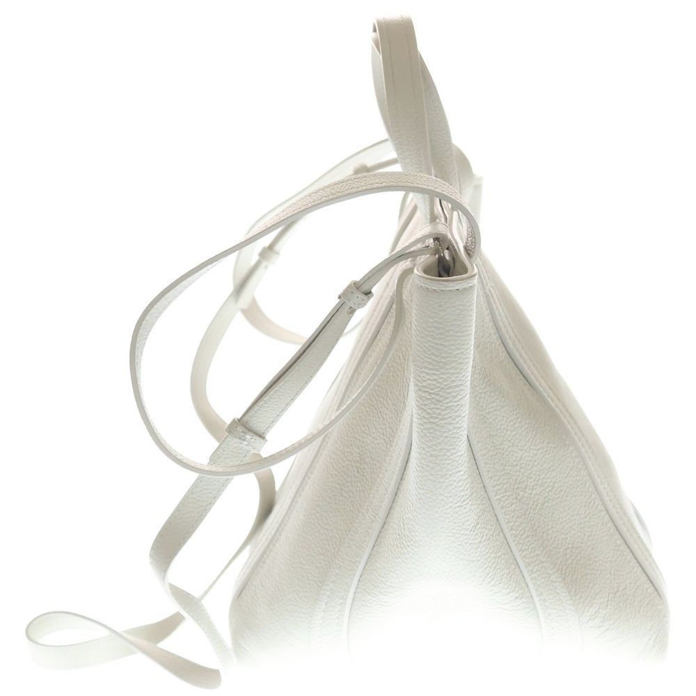 Balenciaga Everyday Small 2-Way Tote Shoulder Bag White Leather Silver — view 3