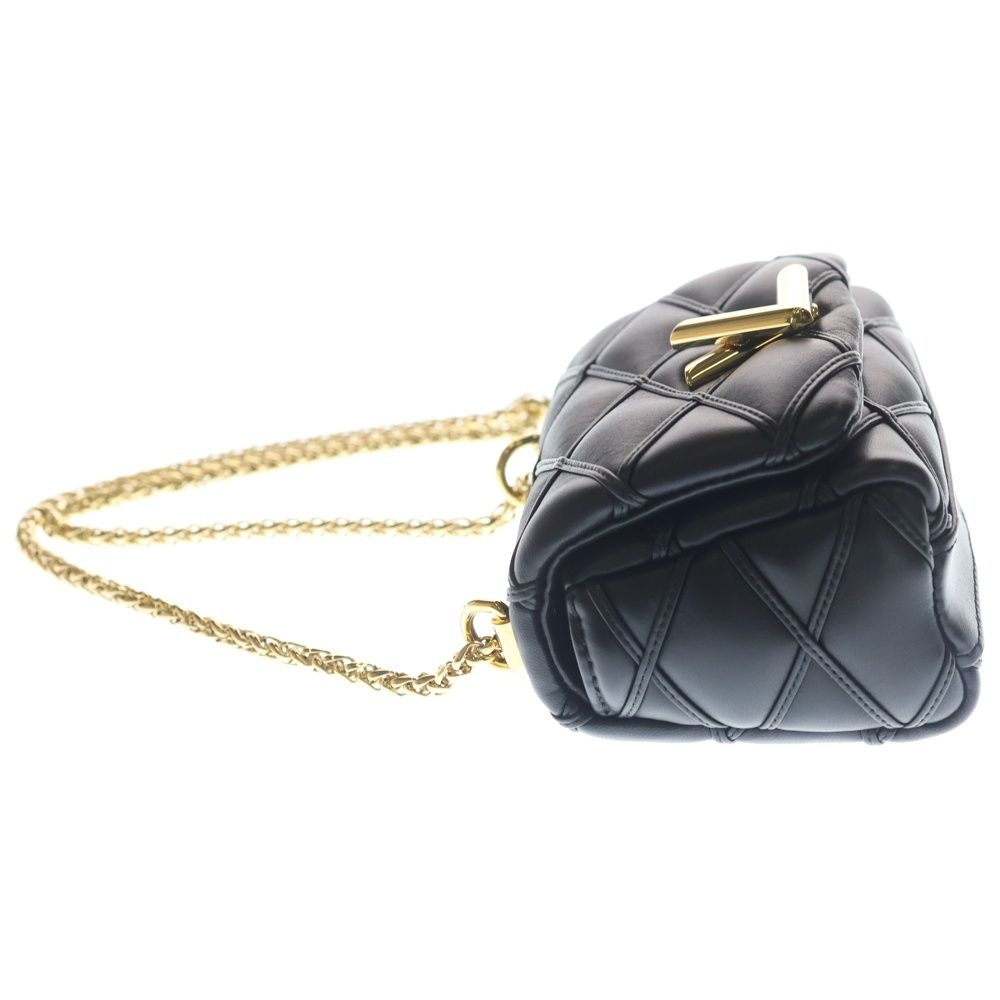 Louis Vuitton Maltage Pico Shoulder Bag Chain Black Noir Leather Gold — view 3