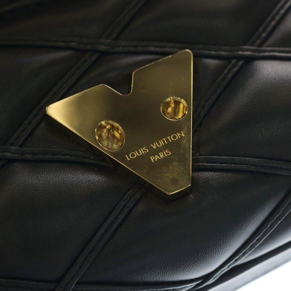 Louis Vuitton Maltage Pico Shoulder Bag Chain Black Noir Leather Gold — view 5