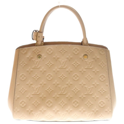 Louis Vuitton Montaigne MM Monogram Empreinte Leather 2-Way Bag Gold Beige — view 2