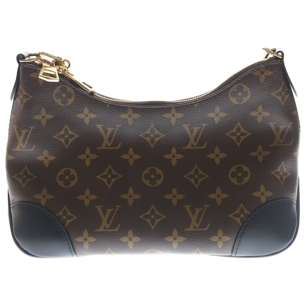 Louis Vuitton Boulogne NM Monogram Leather 2-Way Chain Shoulder Bag Gold Brown