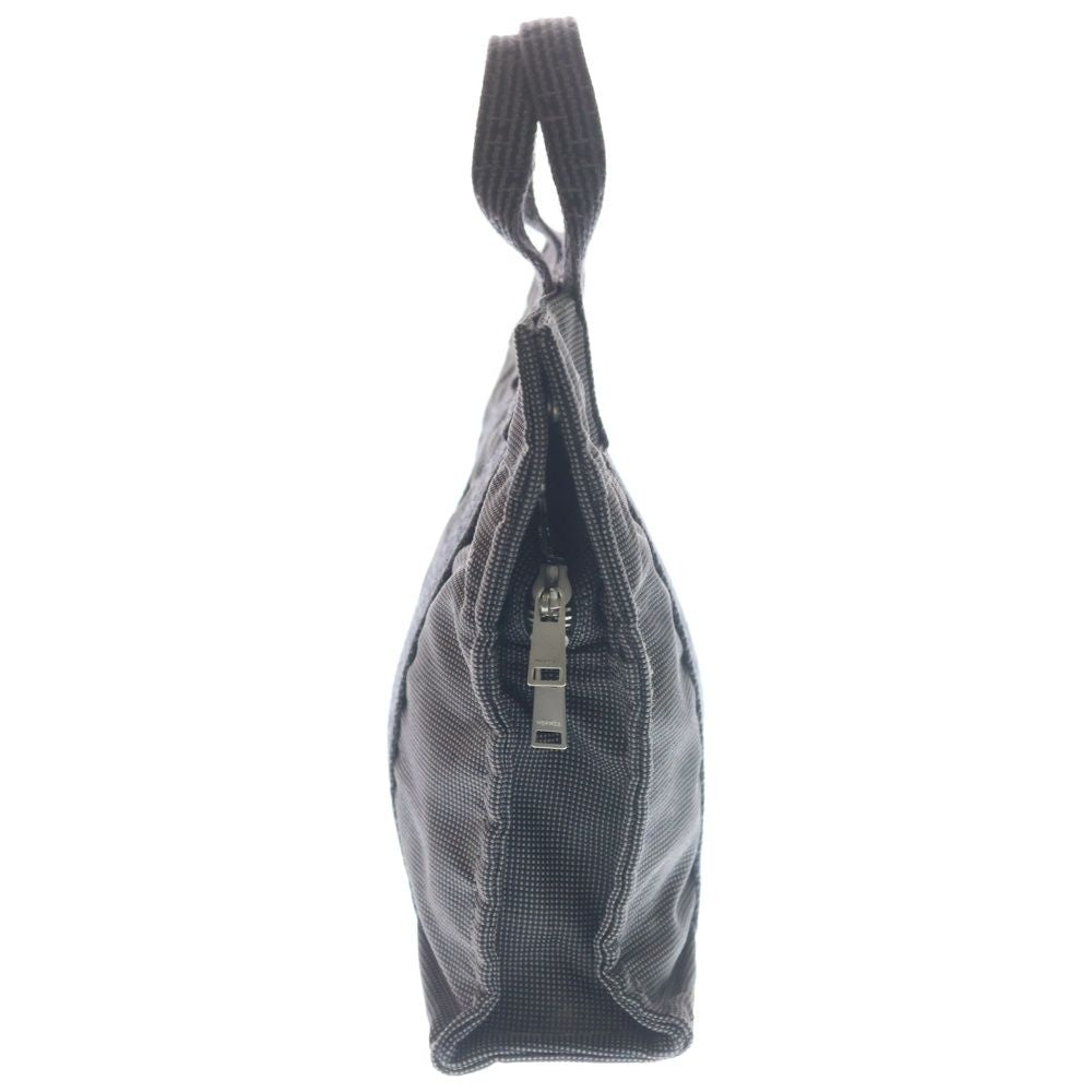 Hermes Her Line PM Canvas Hand Tote Silver Gray — view 3