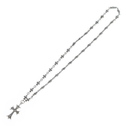 Chrome Hearts Tny P Dia Tiny Fat Cross Pave Diamond Necklace White Gold — view 2