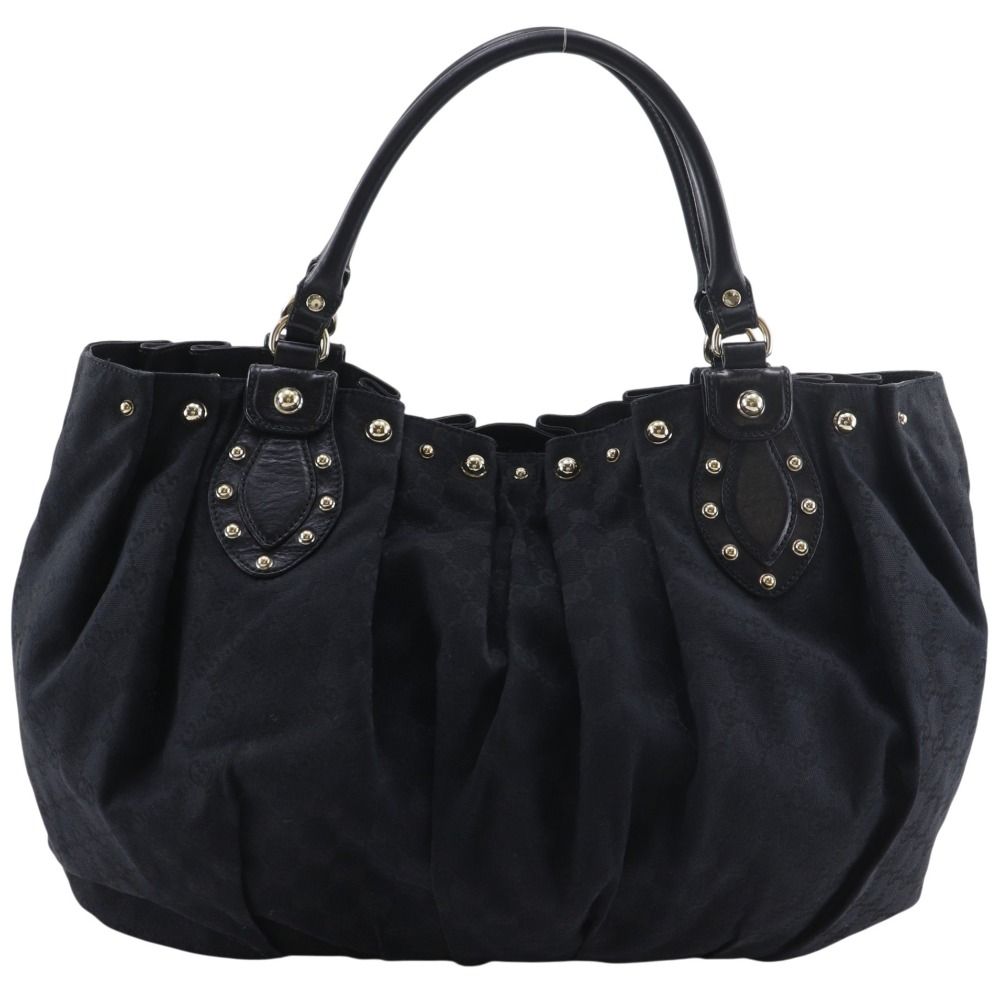 Gucci Studded GG Canvas Black Tote