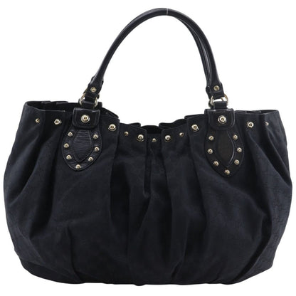 Gucci Studded GG Canvas Black Tote