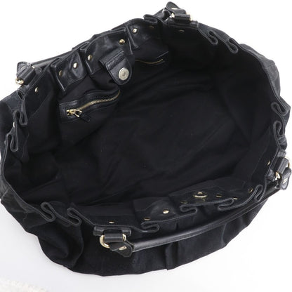 Gucci Studded GG Canvas Black Tote — view 6