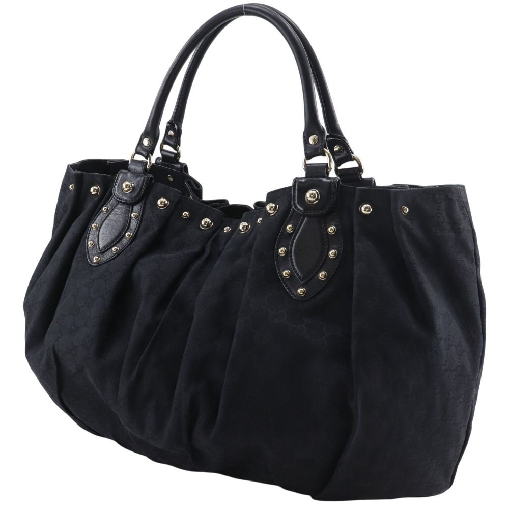 Gucci Studded GG Canvas Black Tote — view 2