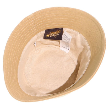 Loewe Paula's Ibiza Leather Logo Patch Canvas Bucket Hat Beige — view 5