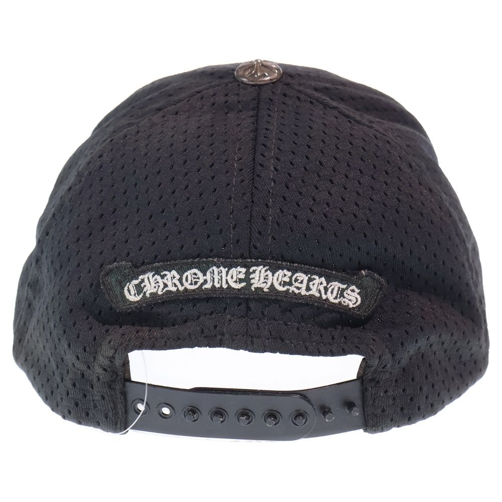 Chrome Hearts Mesh Cap CH Logo Embroidery Baseball Cap Hat Black — view 2