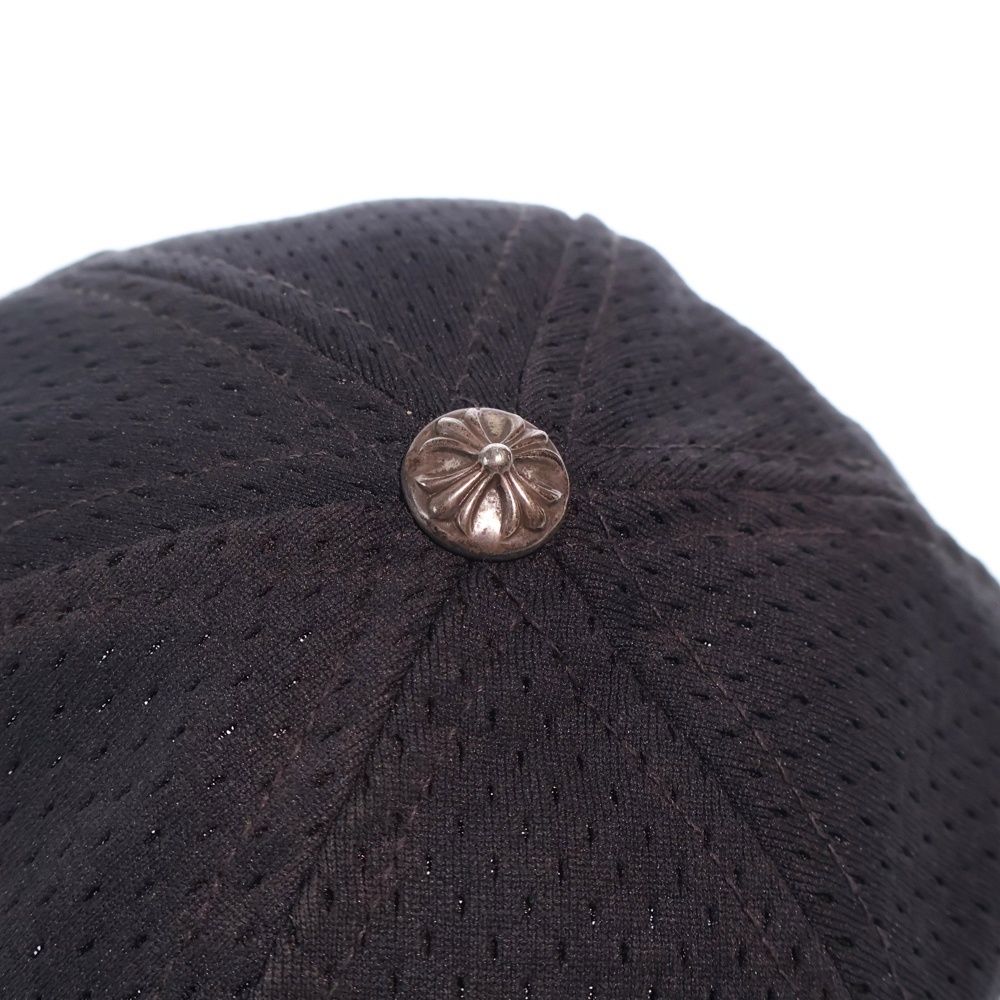 Chrome Hearts Mesh Cap CH Logo Embroidery Baseball Cap Hat Black — view 5
