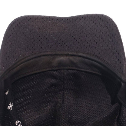 Chrome Hearts Mesh Cap CH Logo Embroidery Baseball Cap Hat Black — view 6