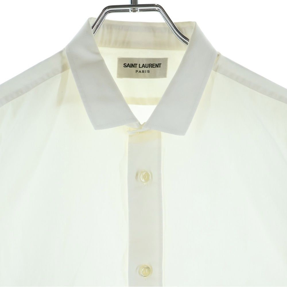 Saint Laurent Paris Dylankara Long Sleeve Shirt White — view 3