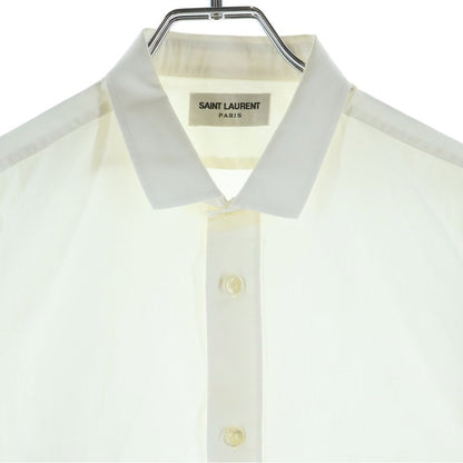 Saint Laurent Paris Dylankara Long Sleeve Shirt White — view 3
