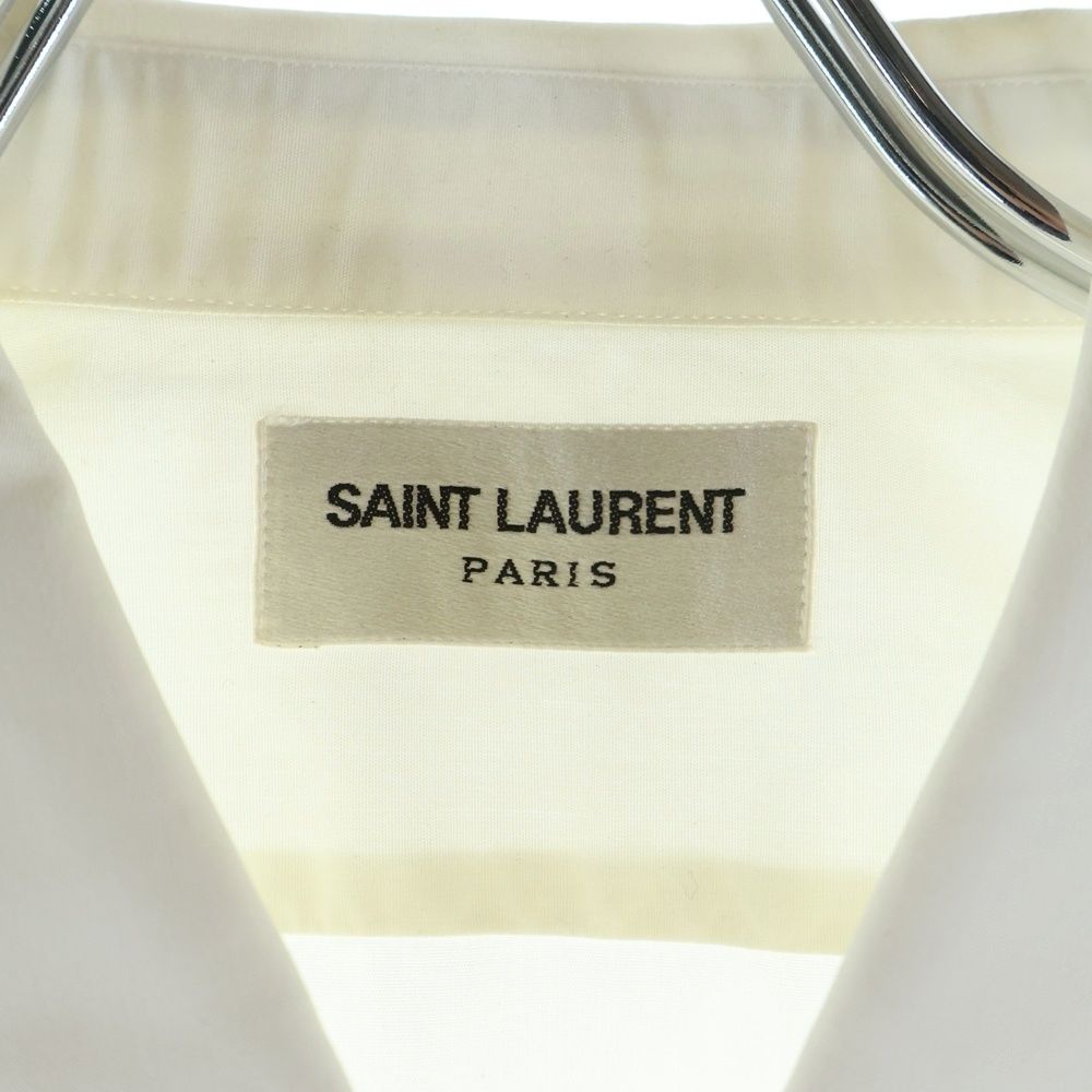 Saint Laurent Paris Dylankara Long Sleeve Shirt White — view 7
