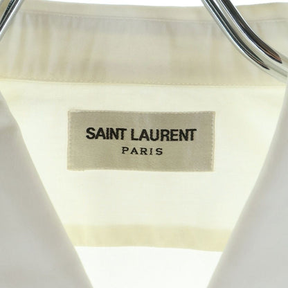 Saint Laurent Paris Dylankara Long Sleeve Shirt White — view 7