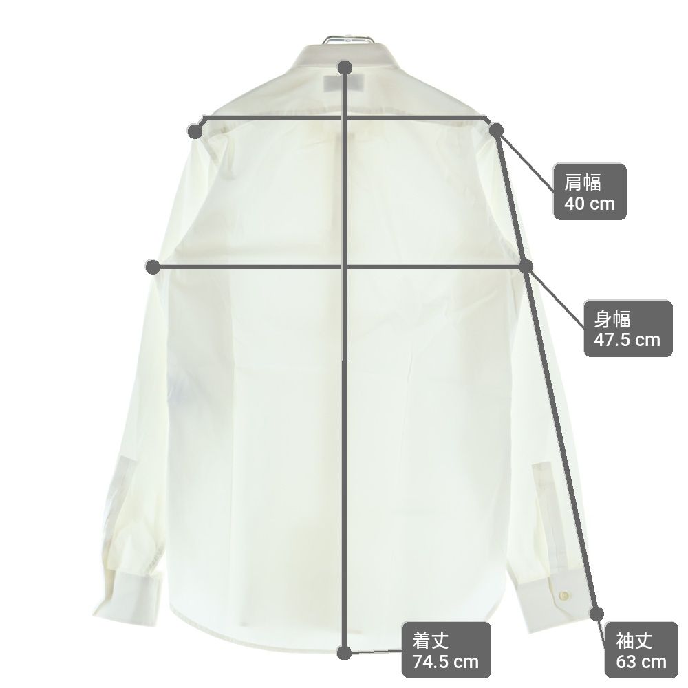 Saint Laurent Paris Dylankara Long Sleeve Shirt White — view 9