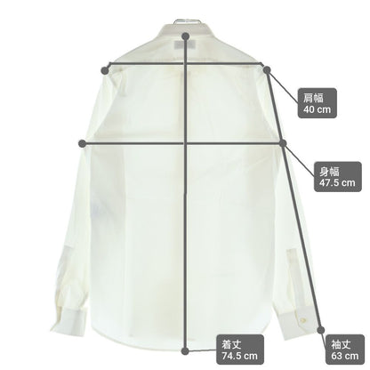 Saint Laurent Paris Dylankara Long Sleeve Shirt White — view 9