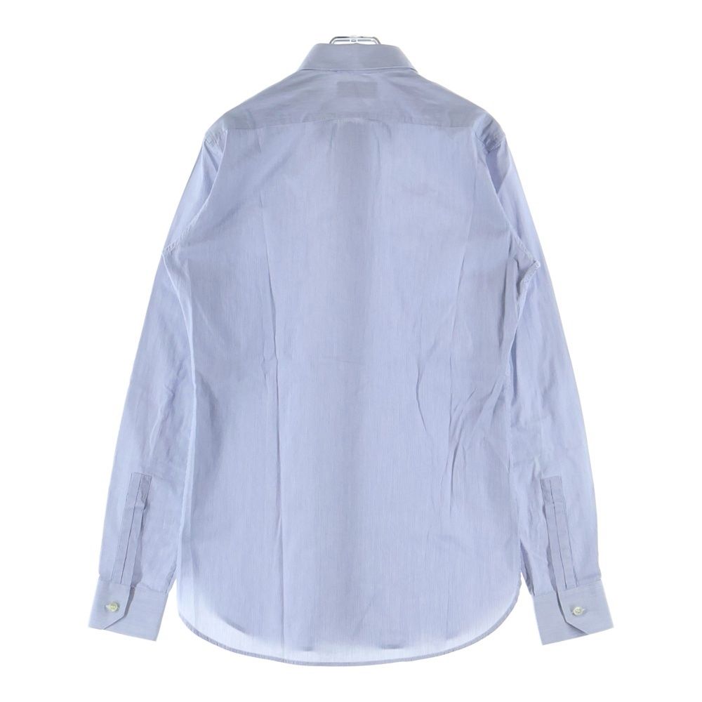Saint Laurent Paris Small Stripe Pattern Long Sleeve Shirt Blue — view 2