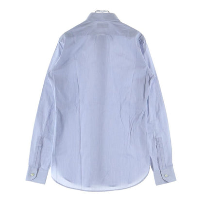Saint Laurent Paris Small Stripe Pattern Long Sleeve Shirt Blue — view 2