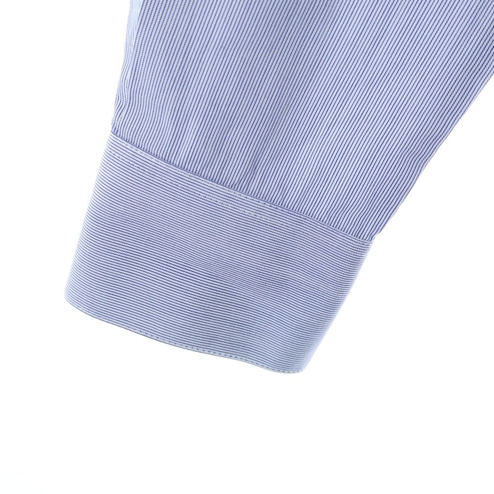 Saint Laurent Paris Small Stripe Pattern Long Sleeve Shirt Blue — view 6