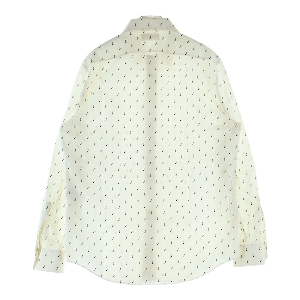Celine Music Note Long Sleeve Shirt White — view 2