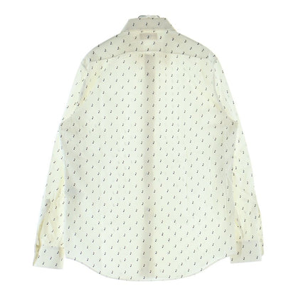 Celine Music Note Long Sleeve Shirt White — view 2