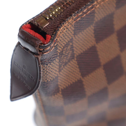 Louis Vuitton Damier Saleya PM Tote Brown Leather Gold — view 6