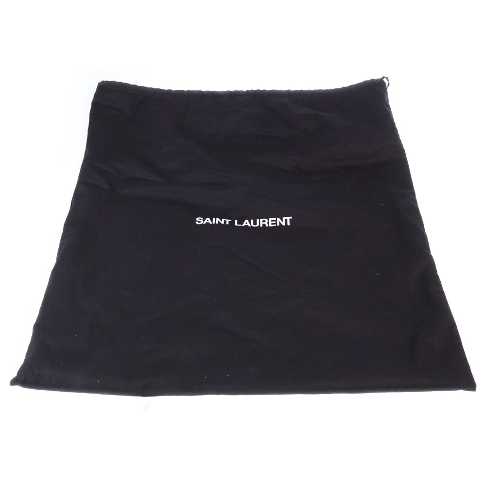 Saint Laurent Paris Hobo 2-Way Shoulder Bag Black Leather Gold — view 6