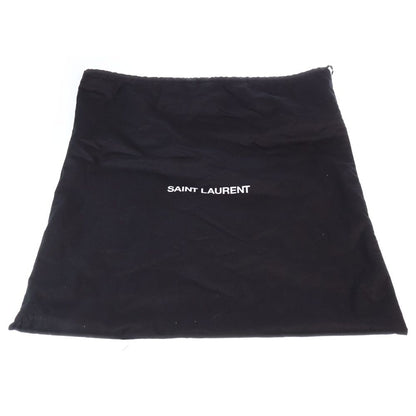 Saint Laurent Paris Hobo 2-Way Shoulder Bag Black Leather Gold — view 6