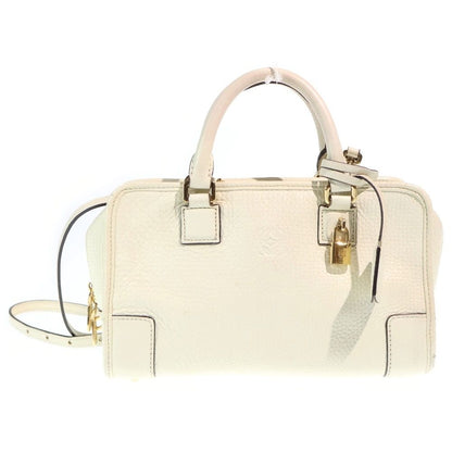Loewe Amazona 23 2-Way Shoulder Bag White Ivory Leather Gold