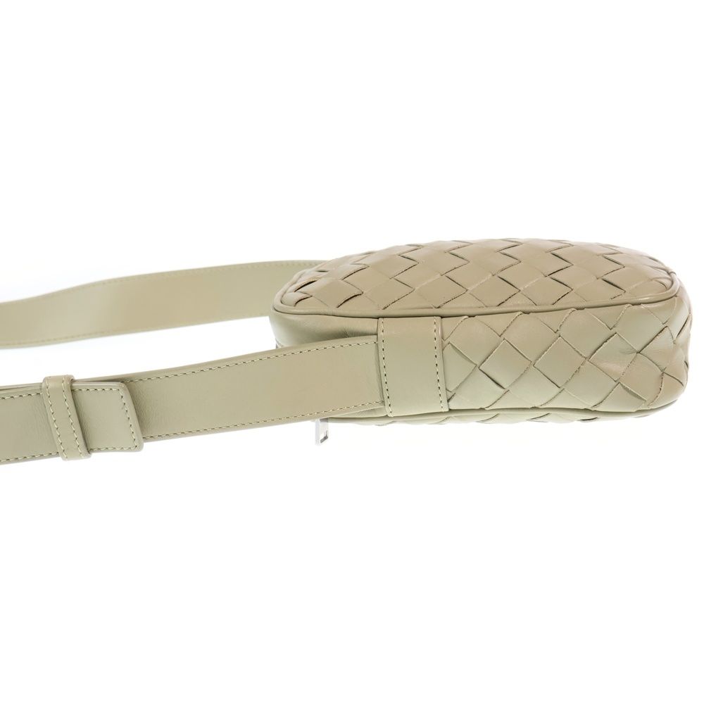 Bottega Veneta Intrecciato Shoulder Bag Mini Bag Light Green Leather Silver — view 3