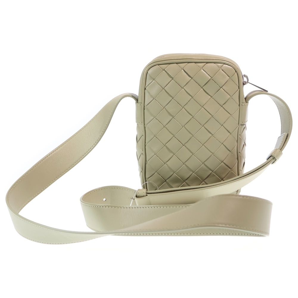 Bottega Veneta Intrecciato Shoulder Bag Mini Bag Light Green Leather Silver — view 2