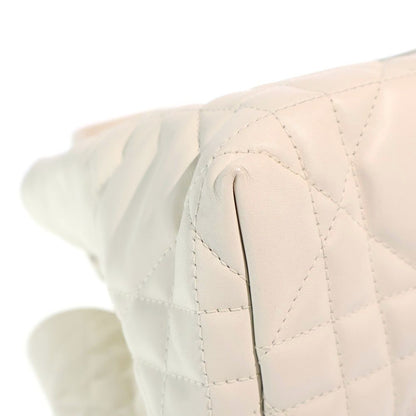 Dior Cannage Toujour Handbag White Leather Gold — view 5