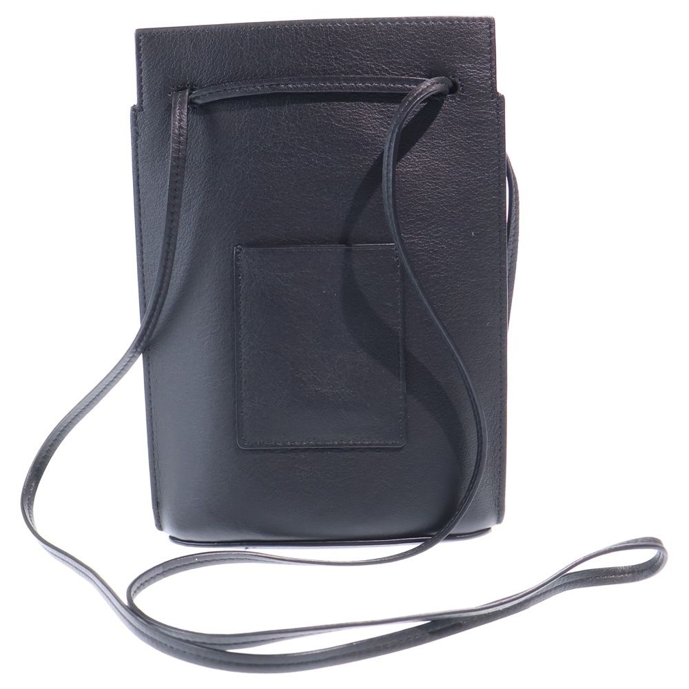Loewe Anagram Dice Pocket Shoulder Bag Black Leather — view 2