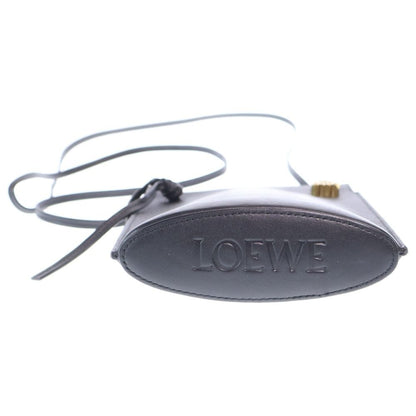 Loewe Anagram Dice Pocket Shoulder Bag Black Leather — view 6