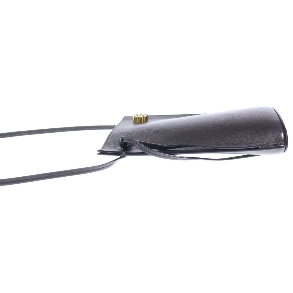 Loewe Anagram Dice Pocket Shoulder Bag Black Leather — view 3