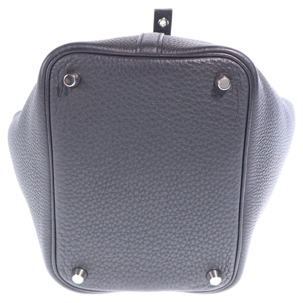 Hermes Picotin Lock PM Mini Bag Black Taurillon Silver — view 5