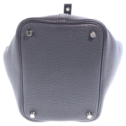 Hermes Picotin Lock PM Mini Bag Black Taurillon Silver — view 5