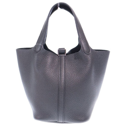 Hermes Picotin Lock PM Mini Bag Black Taurillon Silver — view 2