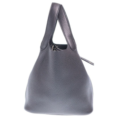 Hermes Picotin Lock PM Mini Bag Black Taurillon Silver — view 3