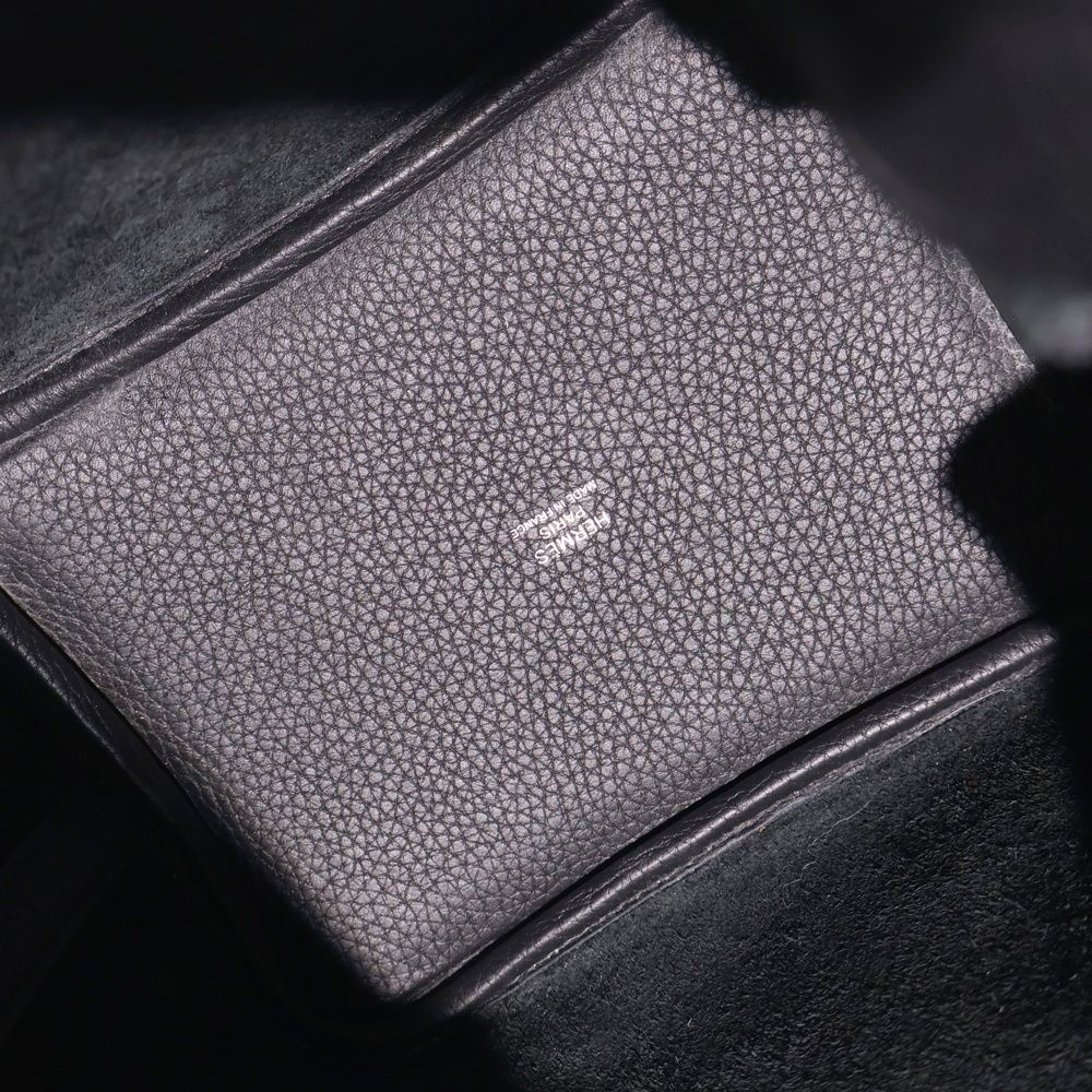 Hermes Picotin Lock PM Mini Bag Black Taurillon Silver — view 4