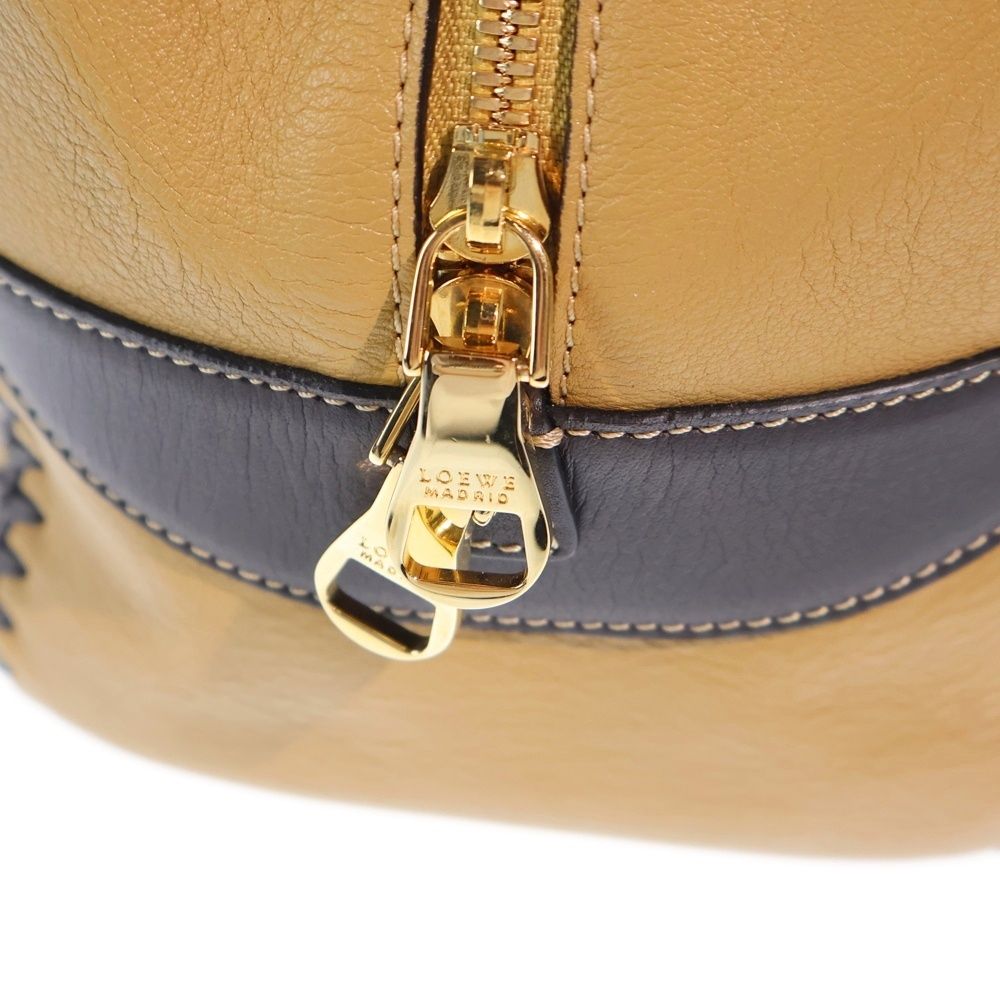 Loewe Amazona 26 Bicolor Brown Purple Handbag Leather — view 5