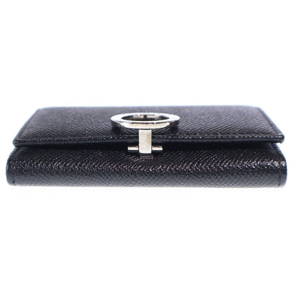 Bvlgari B-zero One Card Case Business Holder Wallet Black Leather Silver — view 6