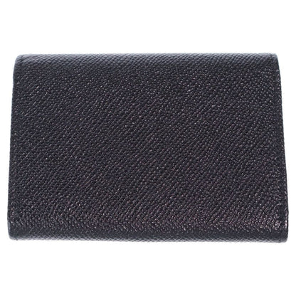 Bvlgari B-zero One Card Case Business Holder Wallet Black Leather Silver — view 2