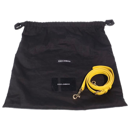 Dolce & Gabbana Sicily Shoulder Bag Yellow Leather — view 6