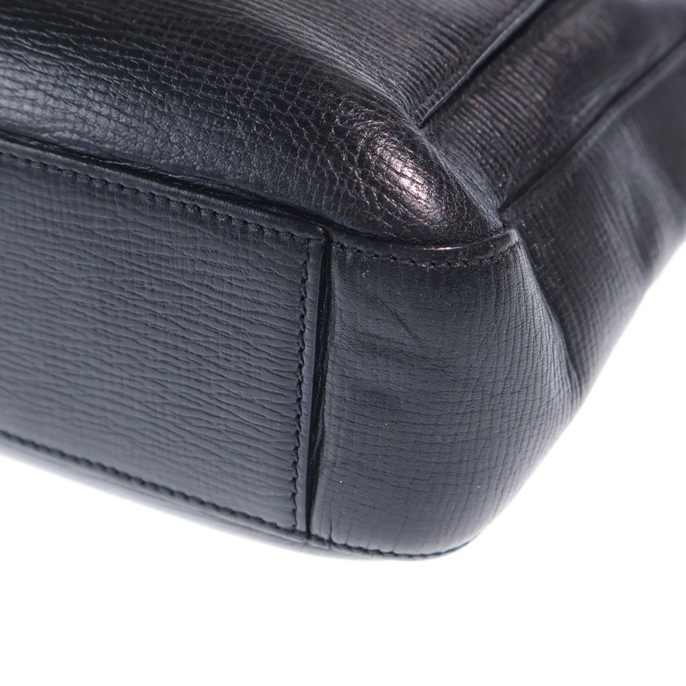 Loewe Shoulder Bag Black Leather Silver — view 6